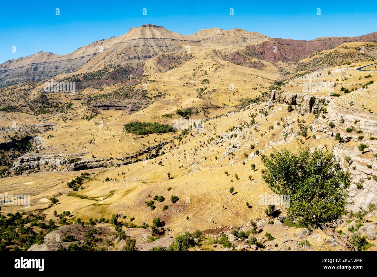 Asien, Türkei, Landschaft an der Strasse von Sirnak nach Siirt Foto Stock