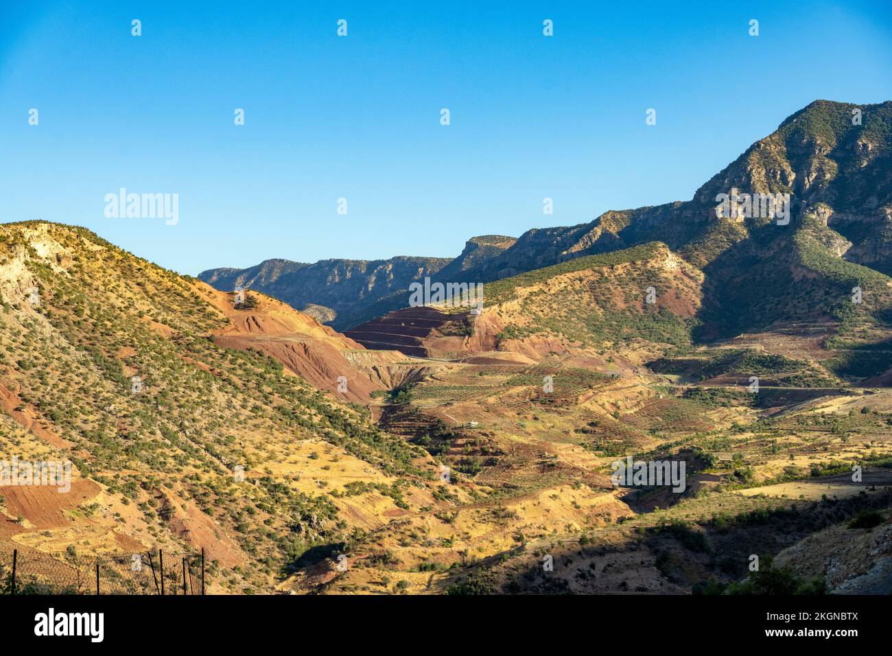Asien, Türkei, Landschaft an der Strasse von Sirnak nach Siirt Foto Stock