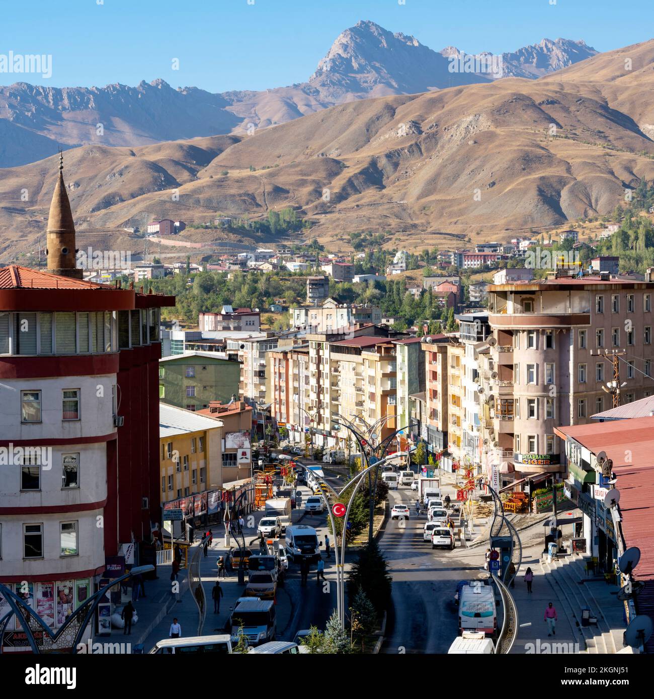 Asien, Türkei, Provinzhauptstadt Hakkari Foto Stock
