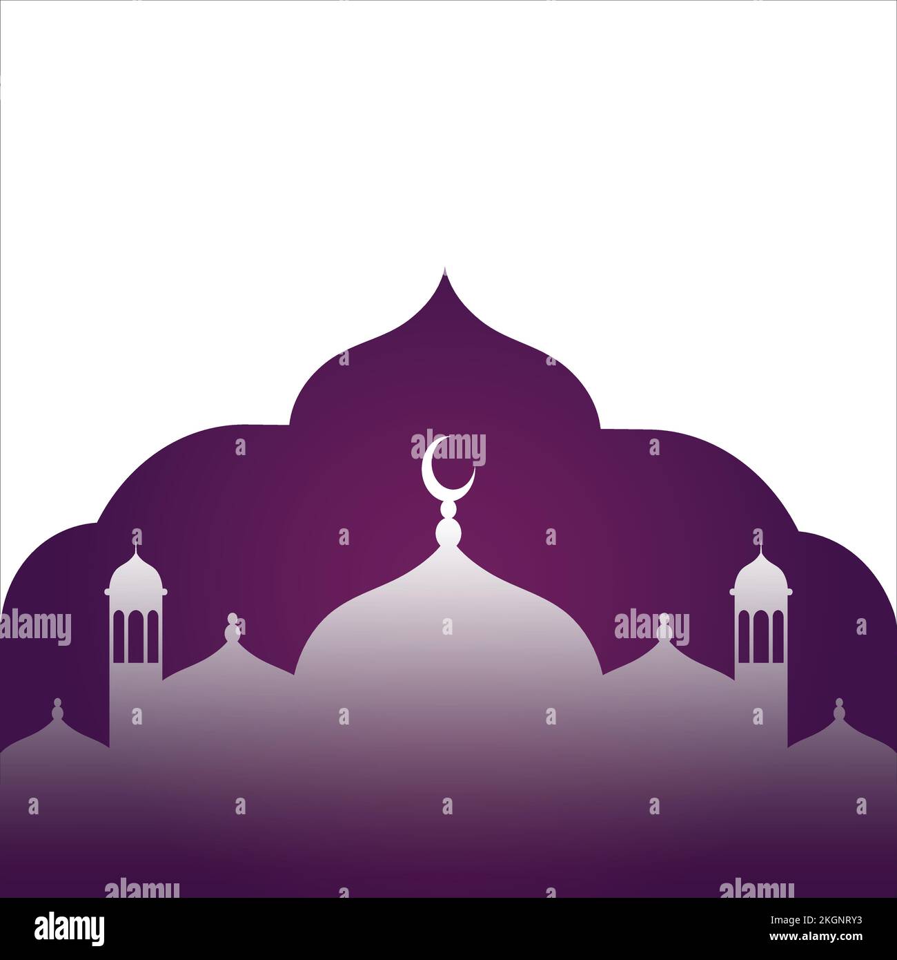 Illustrazione del vettore di Minareto della moschea, silhouette, piatto di fondo del vettore islamico Ramadan Illustrazione Vettoriale