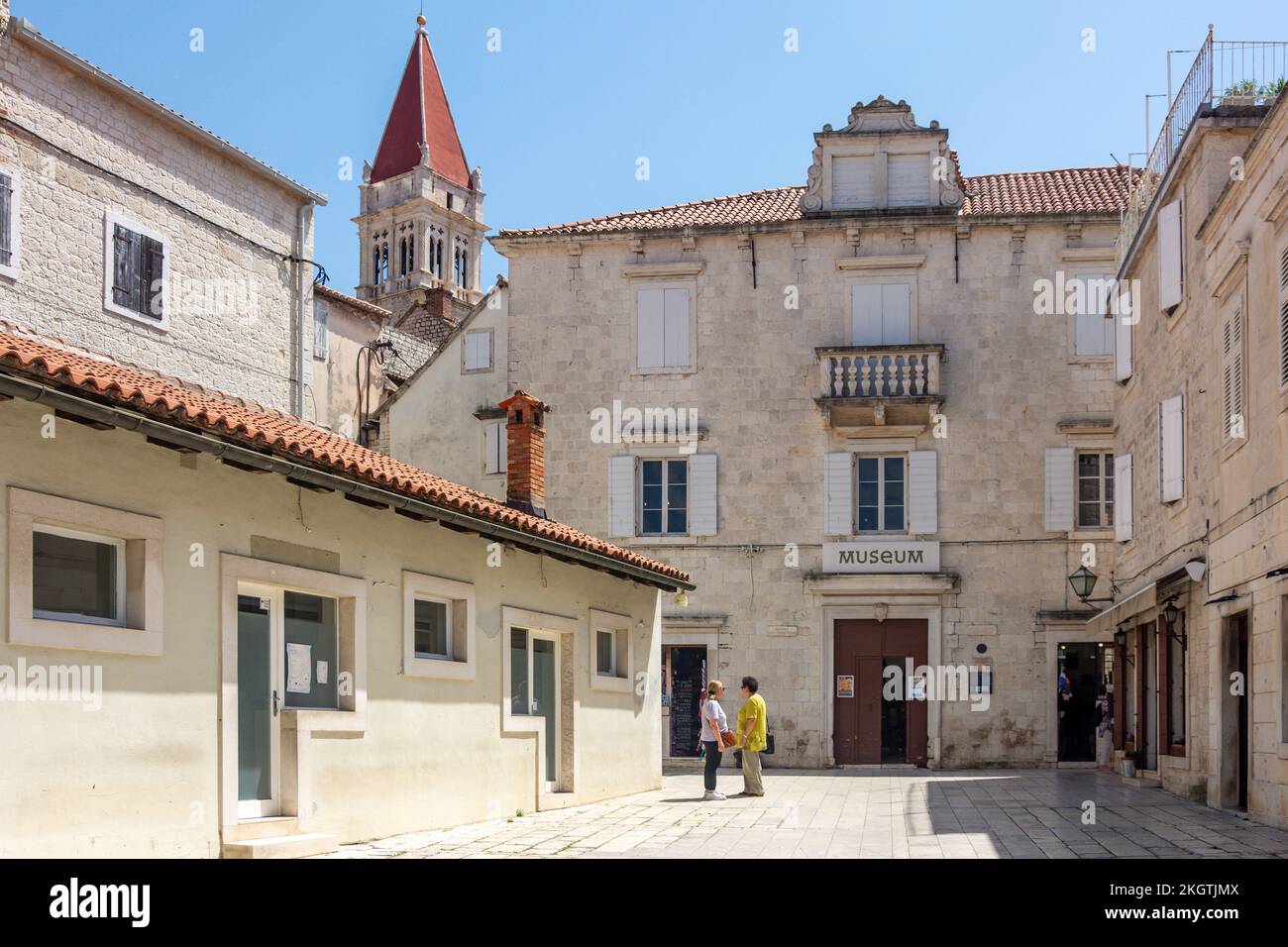 Museo della città di Trogir (Muzej grada Trogura), Kula Sv.Marka, Città Vecchia, Trogir, Contea di Spalato-Dalmazia, Croazia Foto Stock