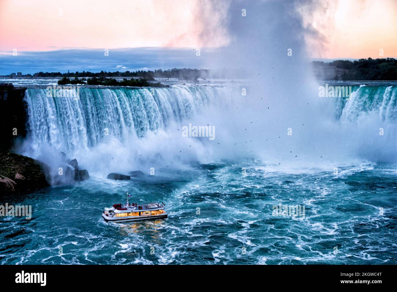 Le cascate canadesi a ferro di cavallo. Cascate del Niagara. Canada Foto Stock