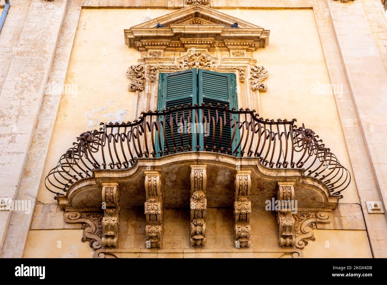 Architettura tipica, noto, Sicilia, Italia. Foto Stock
