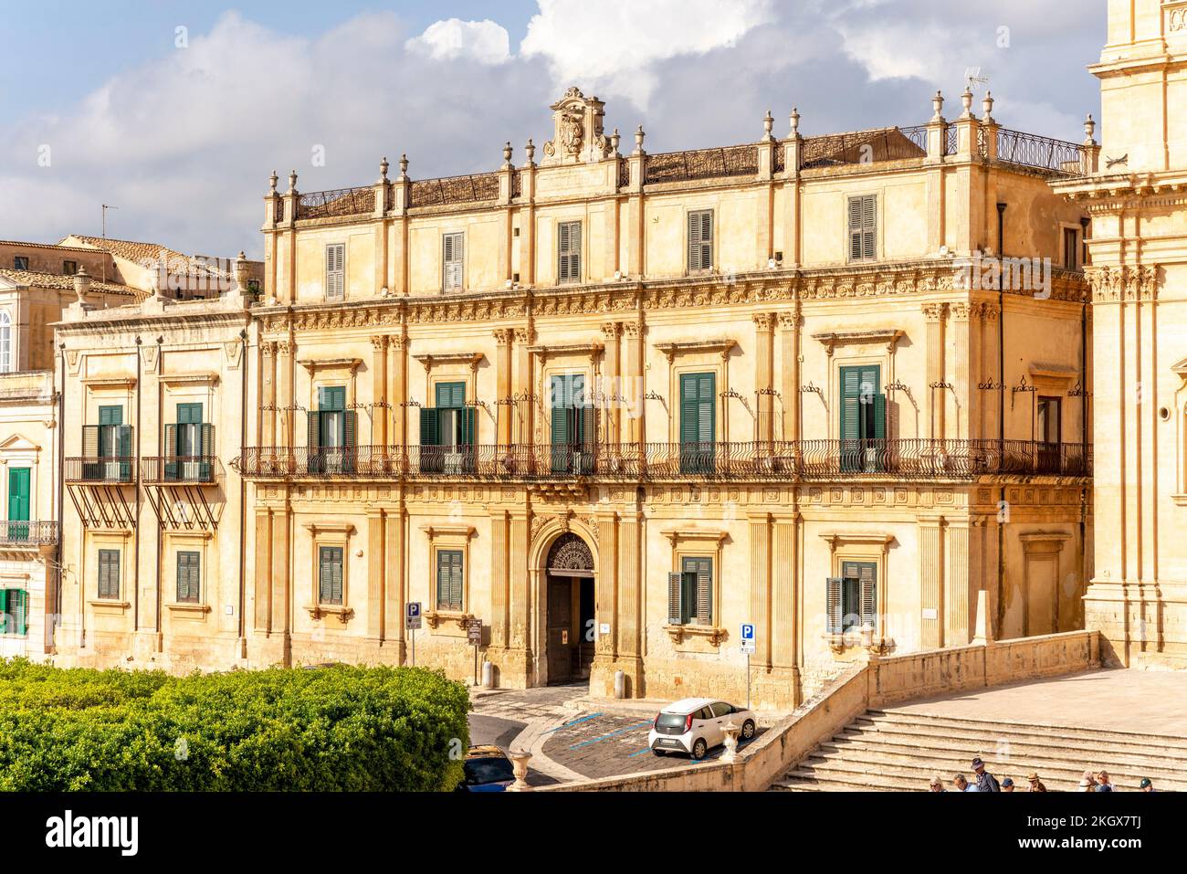 Palazzo Landolina, noto, Sicilia, Italia. Foto Stock