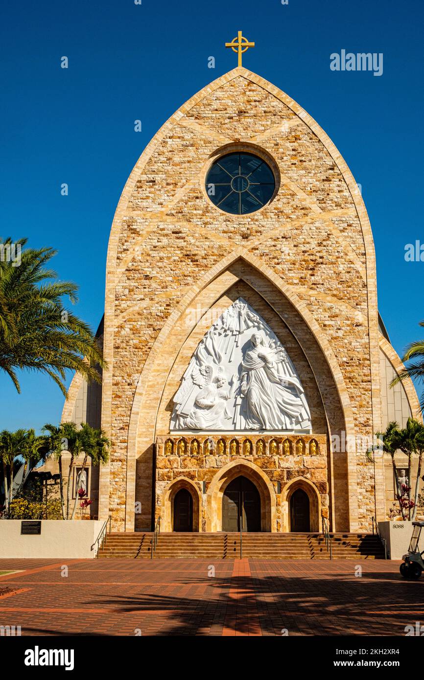 Ave Maria Catholic Church, Annunciation Circle, Ave Maria, Florida Foto Stock