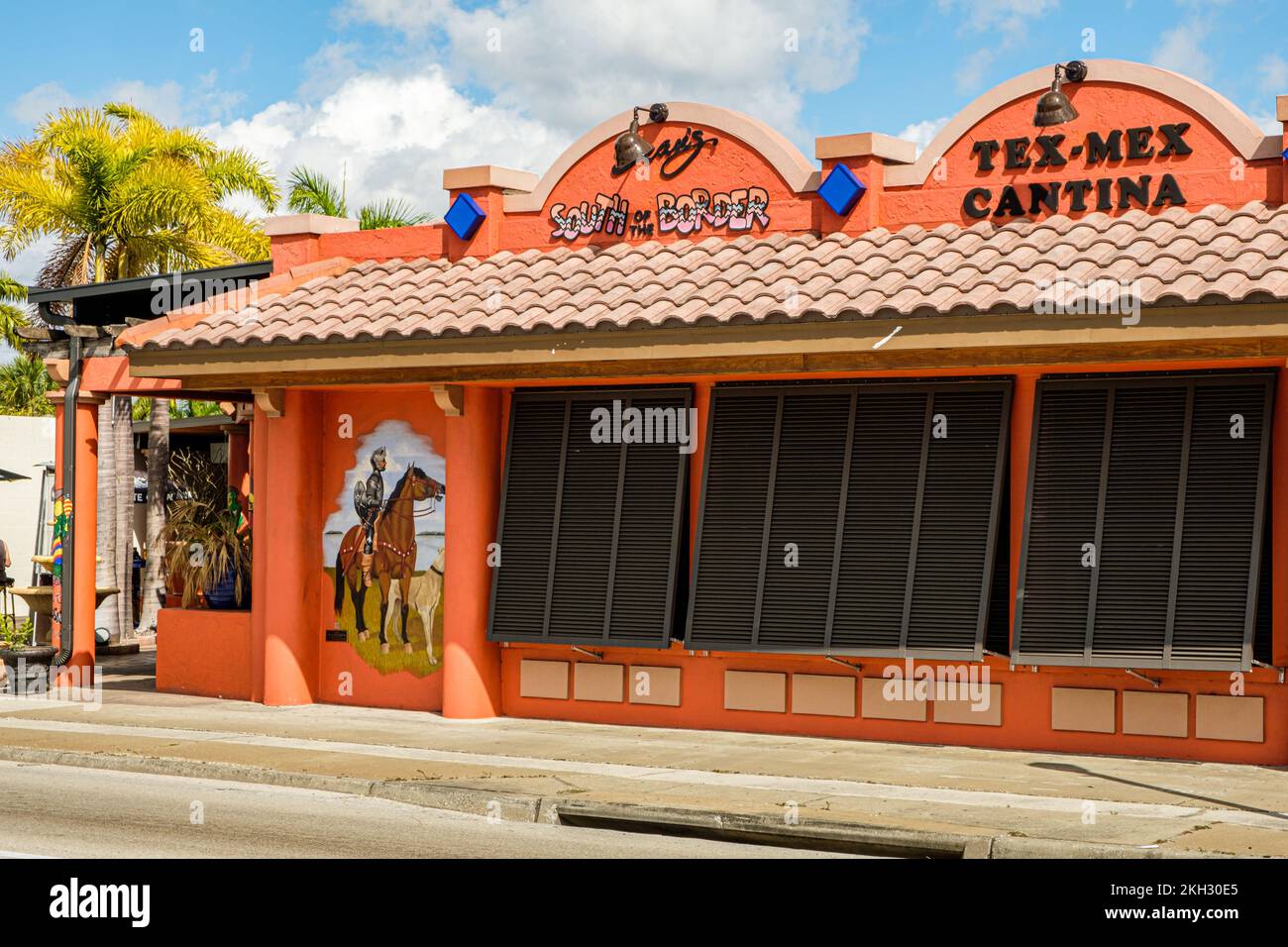 Deans a sud del confine, Tamiami Trail, Punta Gorda, Florida Foto Stock