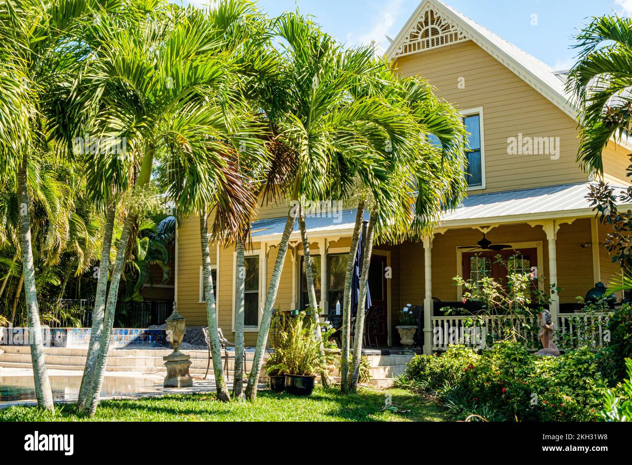 Residenza privata, Gill Street, Punta Gorda, Florida Foto Stock