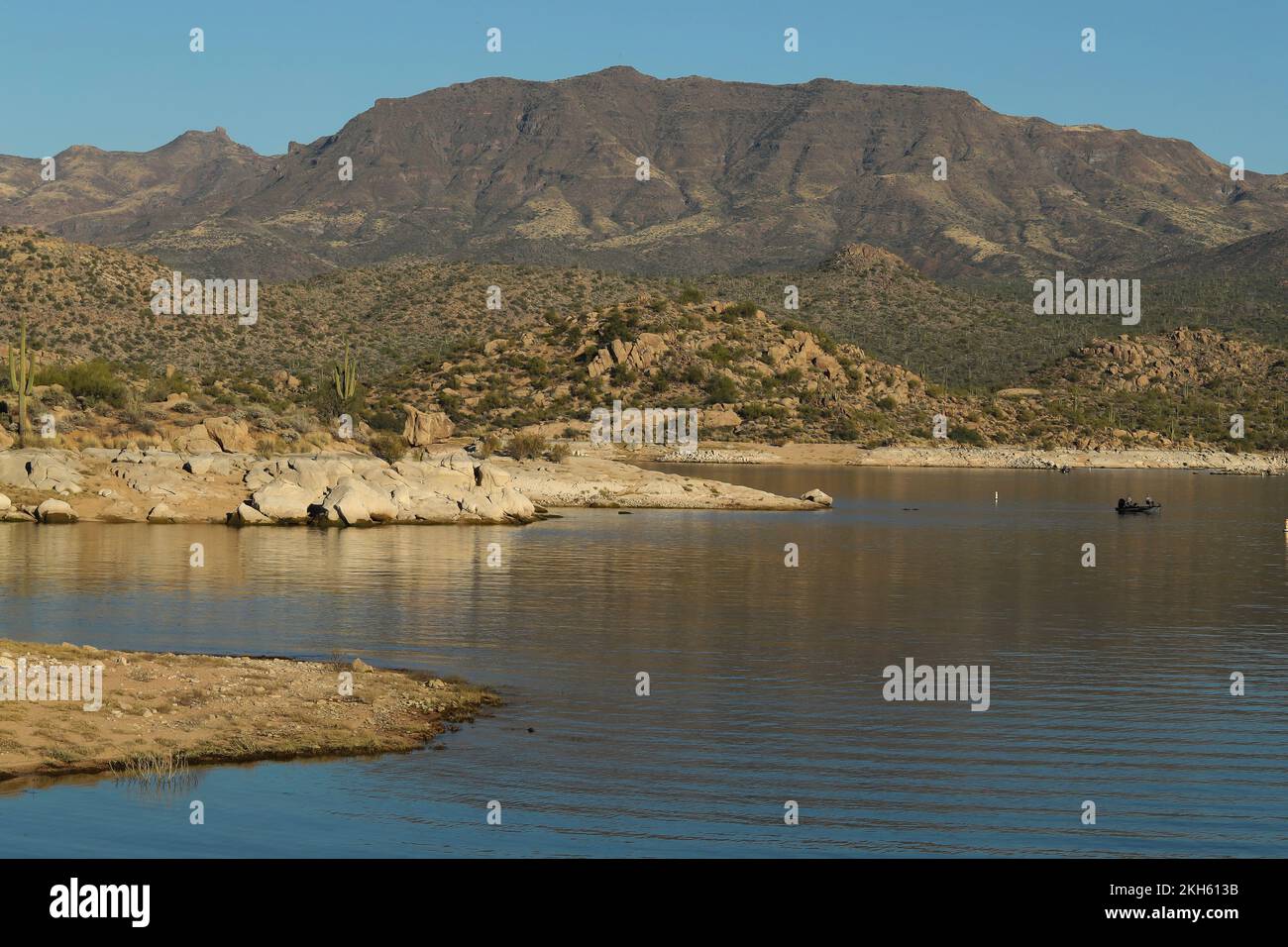 Questo bacino idrico si trova 20 miglia ad est di Carefree, in un'area isolata. Si trova nella Tonto National Forest ed è curato dagli Stati Uniti Foresta SER Foto Stock