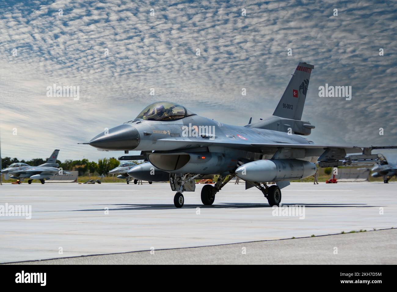 Gli esercizi dell'aquila Anatolica 2022 continuano in Konya, Turaf Turco Air Force, General Dynamics F-16 Fighting Falcon Foto Stock