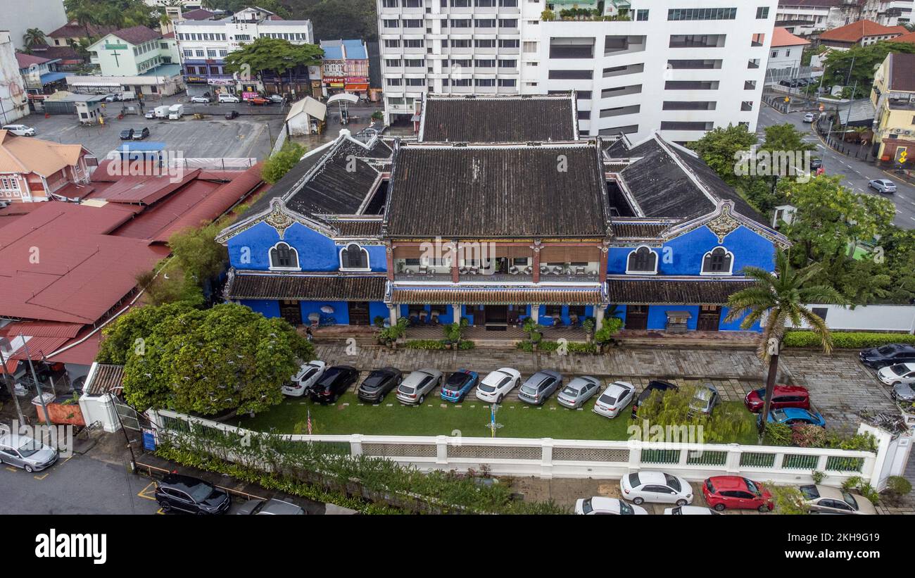 Cheong Fatt Tze Mansion o il Blue Mansion Hotel, George Town, Penang, Malesia Foto Stock