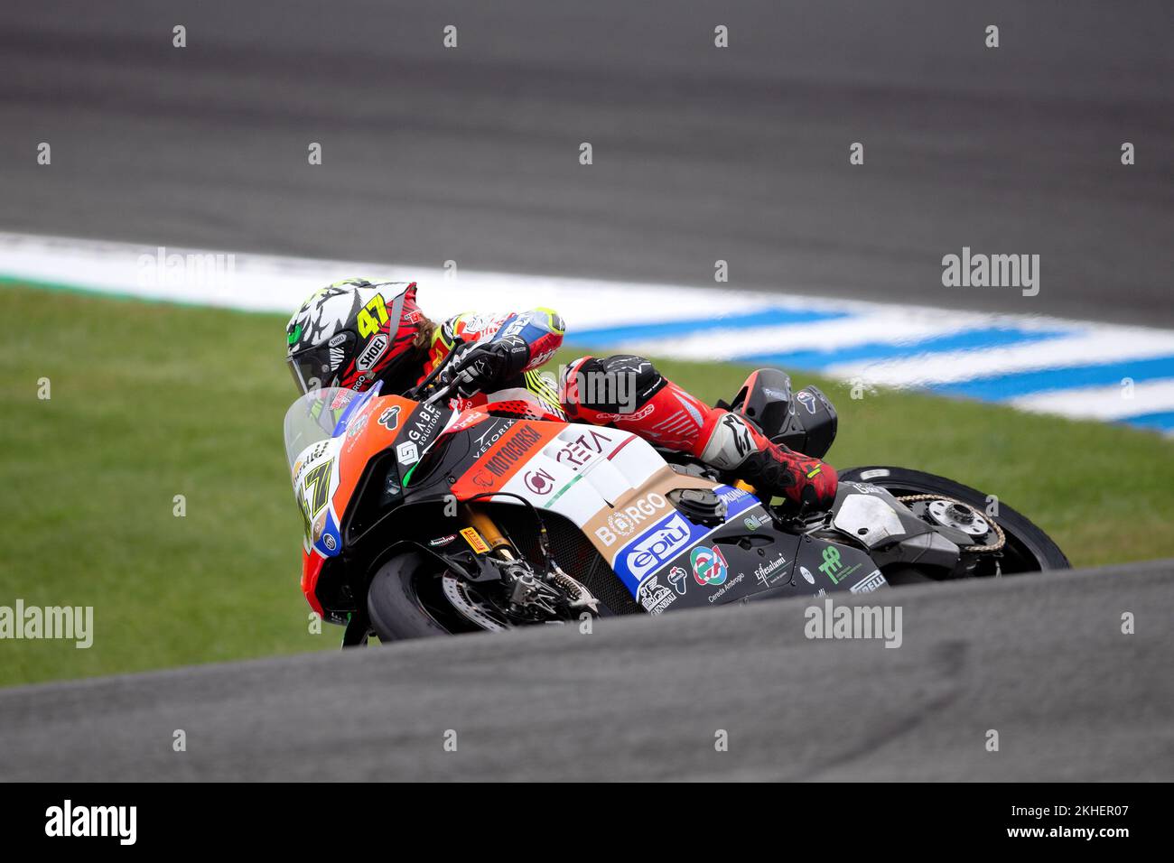 Phillip Island, Australia, 19 novembre 2022. Axel Bassani d'Italia sulla Motocorsa Racing Ducati durante il Campionato Mondiale Superbike FIM 2022 a Phillip Island, Australia. Credit: Dave Hewison/Alamy Live News Foto Stock