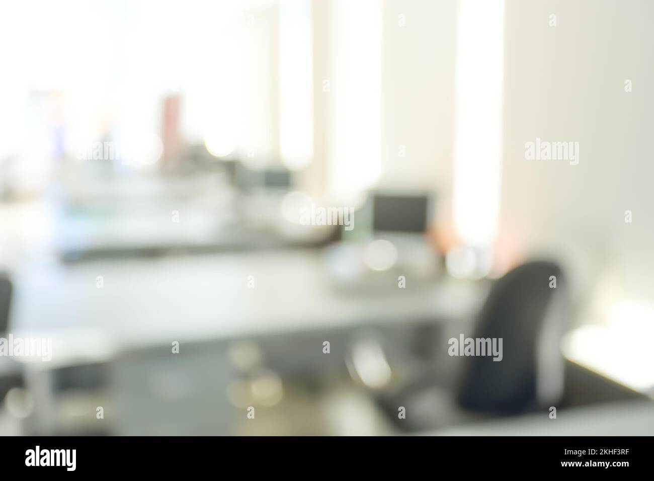 immagine del posto di lavoro di un concessionario in una concessionaria di auto. Foto Stock