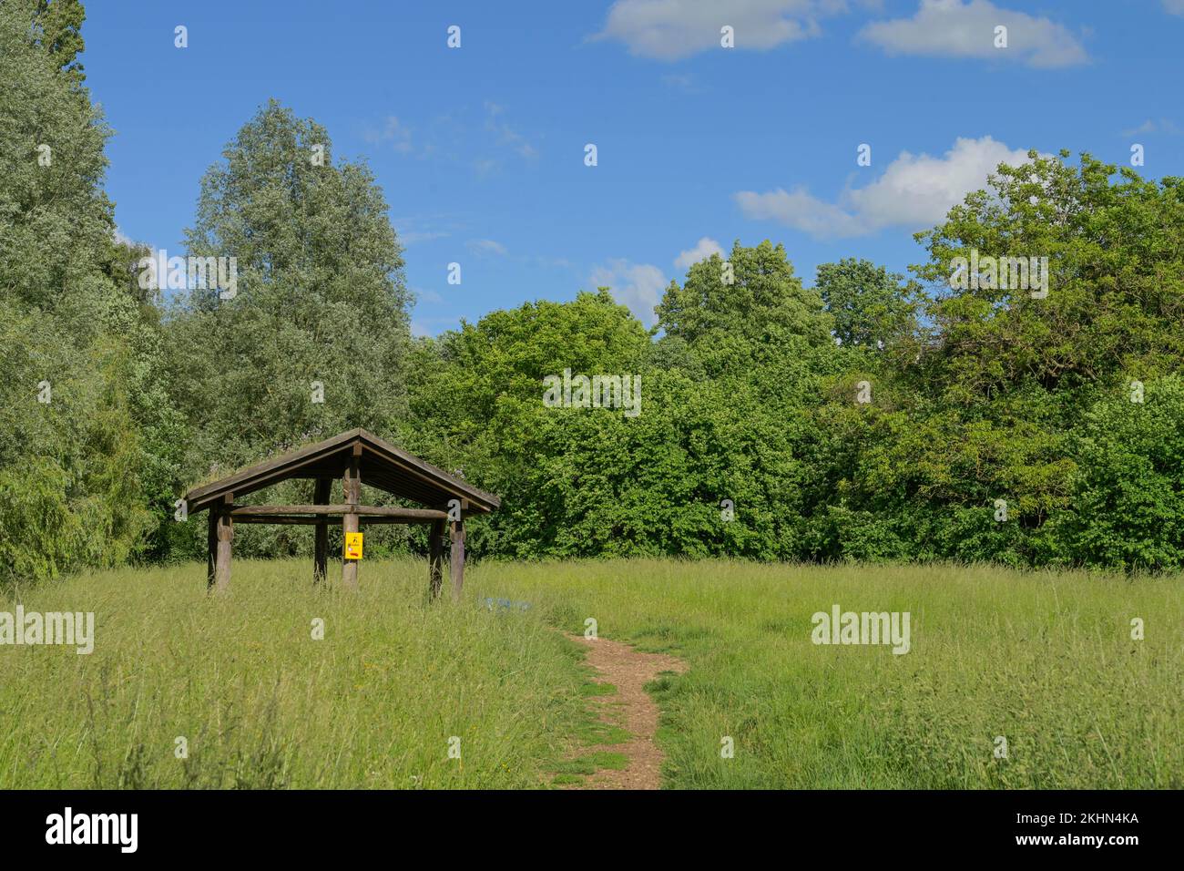 Wanderweg, Aukammtal, Wiesbaden, Hessen, Deutschland Foto Stock