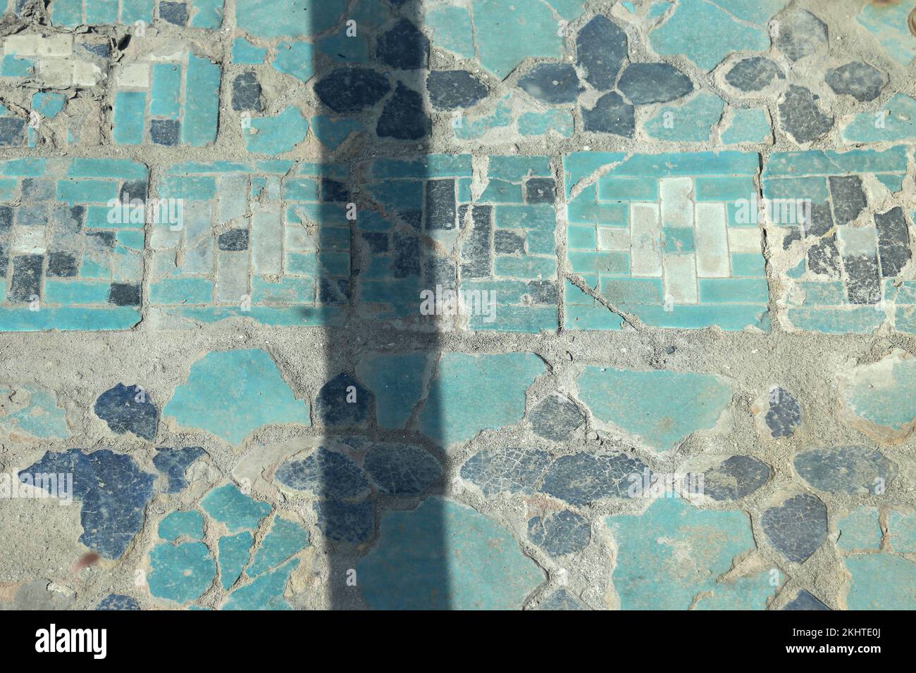 Ingresso, complesso di AK Saray (Palazzo Bianco), Via Ipak Yuli, Shakhrisabz, Provincia di Qashqadaryo, Uzbekistan, Asia centrale Foto Stock