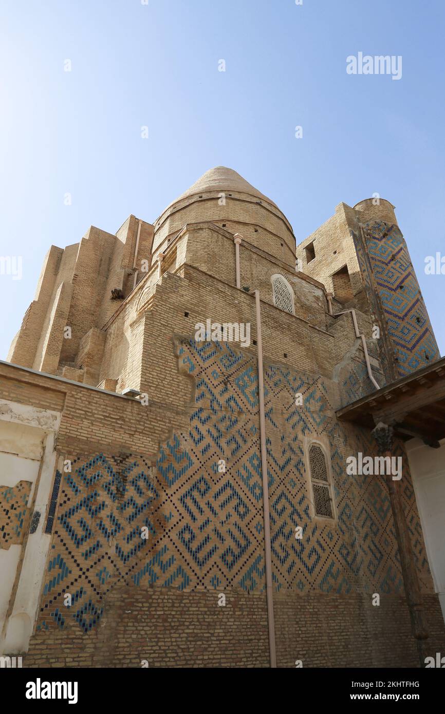Dor us-Siyodat Mausoleo, complesso di AK Saray (Palazzo Bianco), Ipak Yuli Street, Shakhrisabz, Provincia di Qashqadaryo, Uzbekistan, Asia centrale Foto Stock