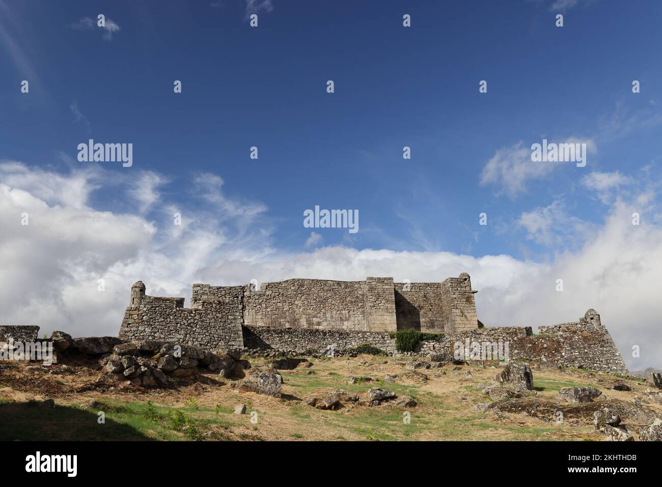 Castello Di Lindoso, Parco Nazionale Di Peneda Geres, Provincia Di Minho, Portogallo Foto Stock