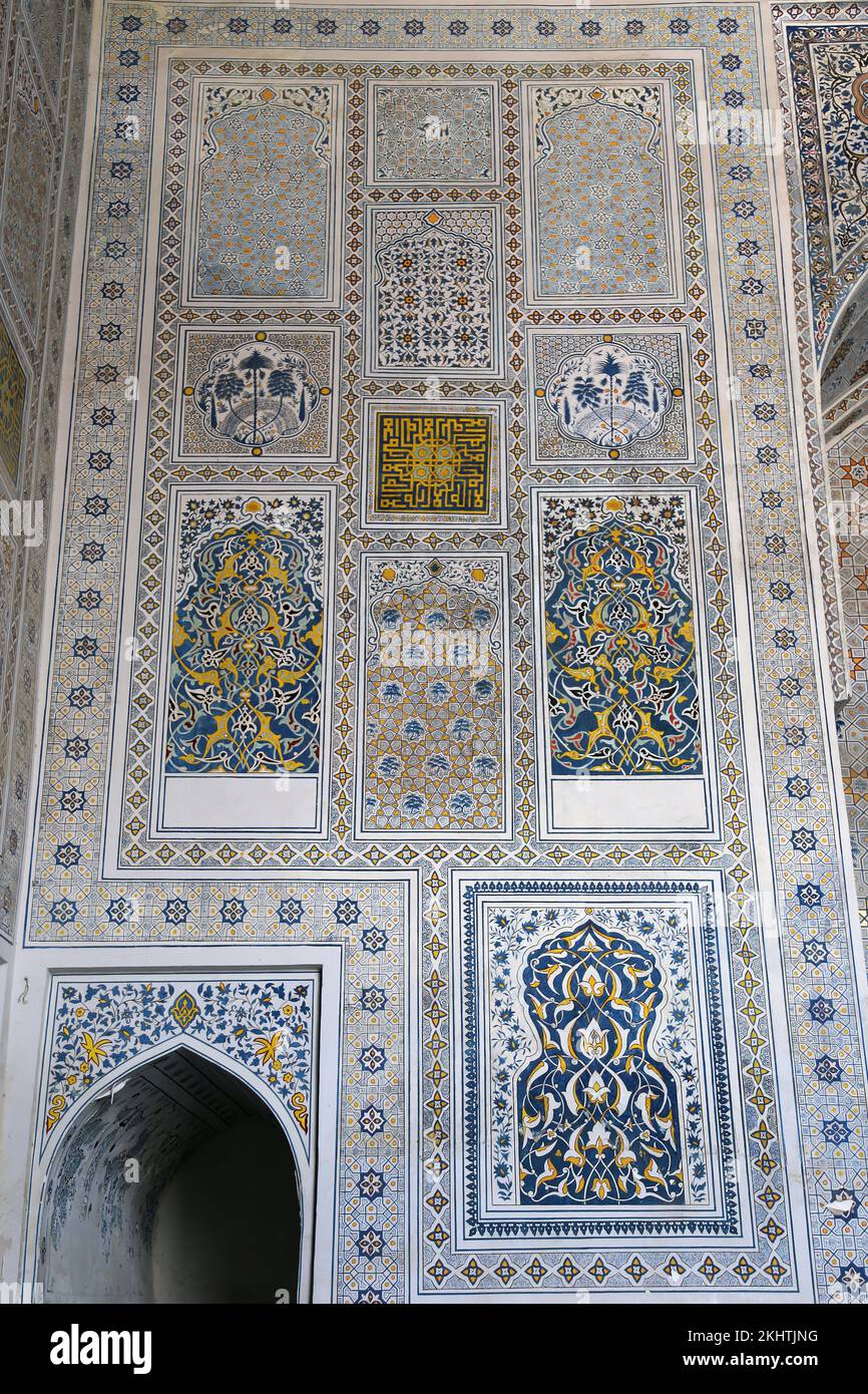 Moschea di Kok Gumbaz (cupola blu), complesso di AK Saray (Palazzo bianco), Via Ipak Yuli, Shakhrisabz, Provincia di Qashqadaryo, Uzbekistan, Asia centrale Foto Stock