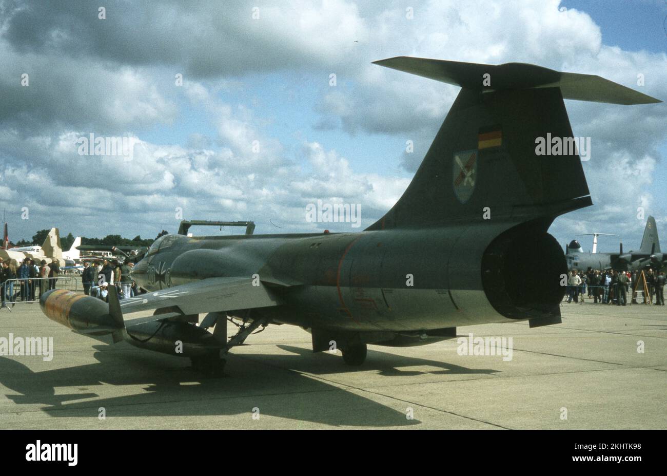Lockheed F-104G Starfighter, 2001 / 683-2001, West German Air Force, International Air Tattoo IAT 1981, RAF Greenham Common (EGVI), UK - Inghilterra Foto Stock
