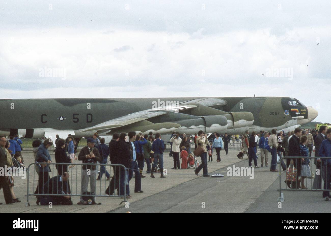 Boeing B-52H Stratofortress, 60-0057 / 464422, US Air Force International Air Tattoo IAT 1981, RAF Greenham Common (EGVI), Regno Unito - Inghilterra Foto Stock