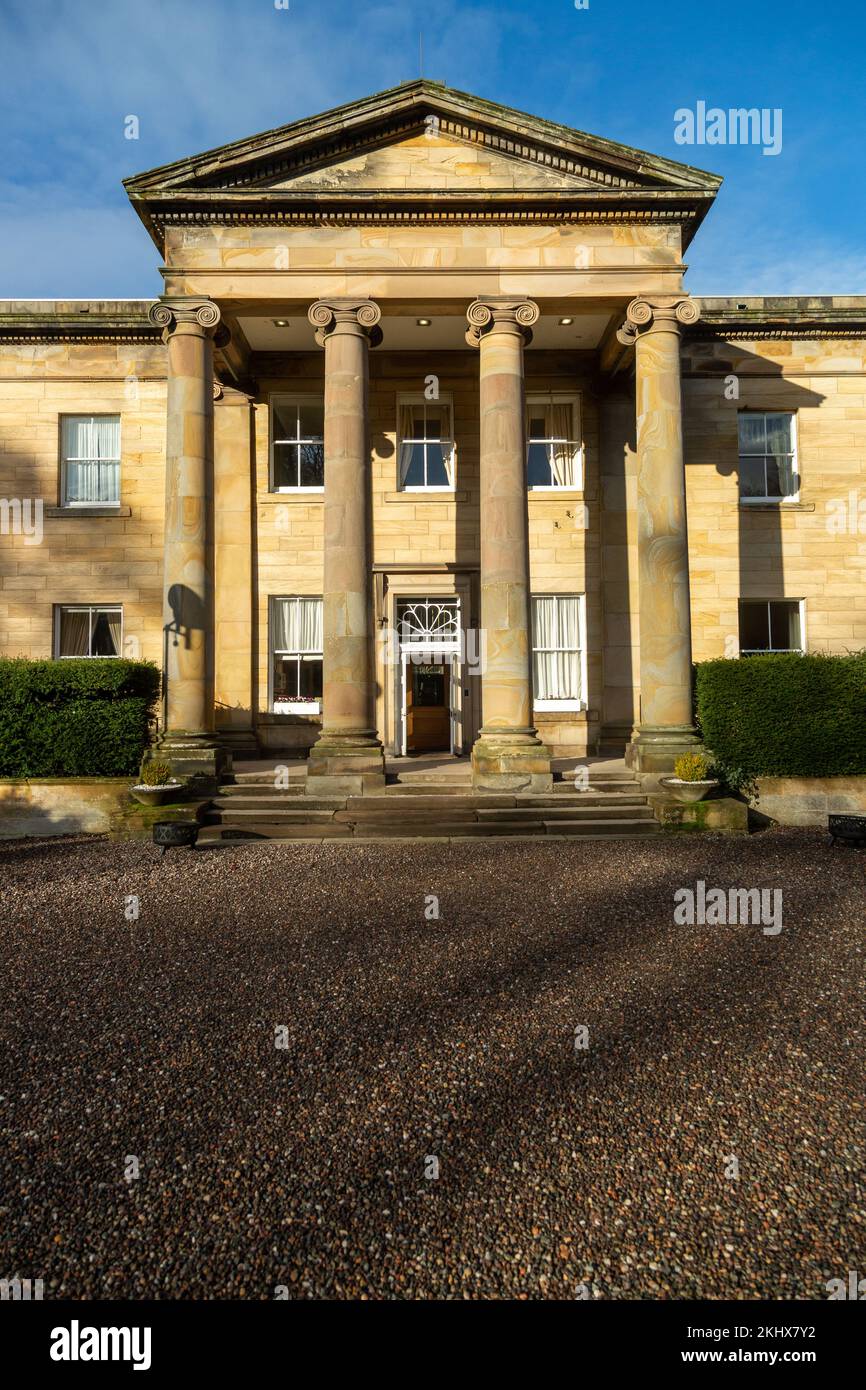 Balbirnie House Hotel un palazzo georgiano del 18th ° secolo vicino a Glenrothes, Fife, Scozia Foto Stock