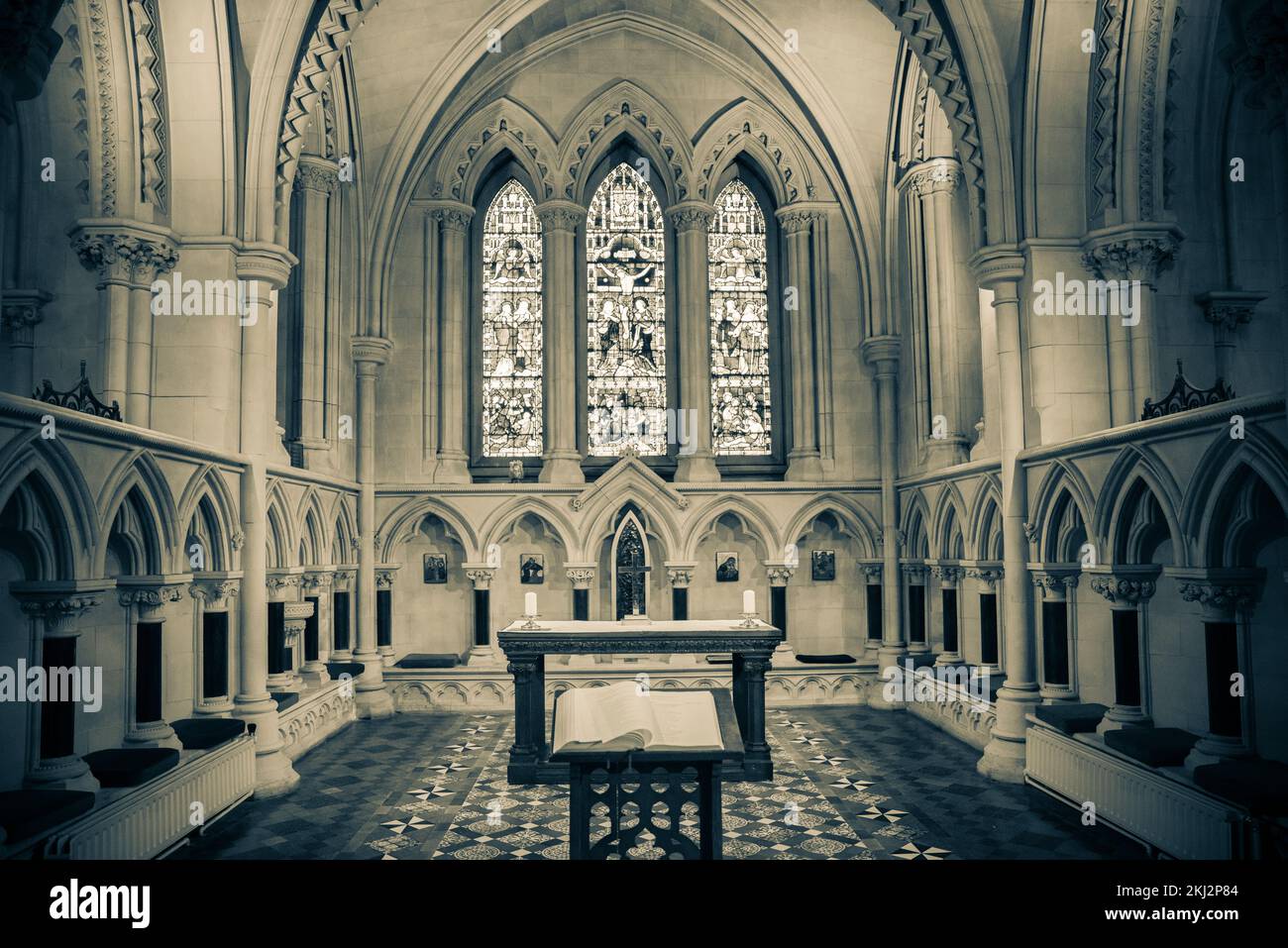 Irlanda, Dublino, Cattedrale di San Patrizio a Dublino, Irlanda, fondata nel 1191, è la Cattedrale Nazionale della Chiesa d'Irlanda. Foto Stock