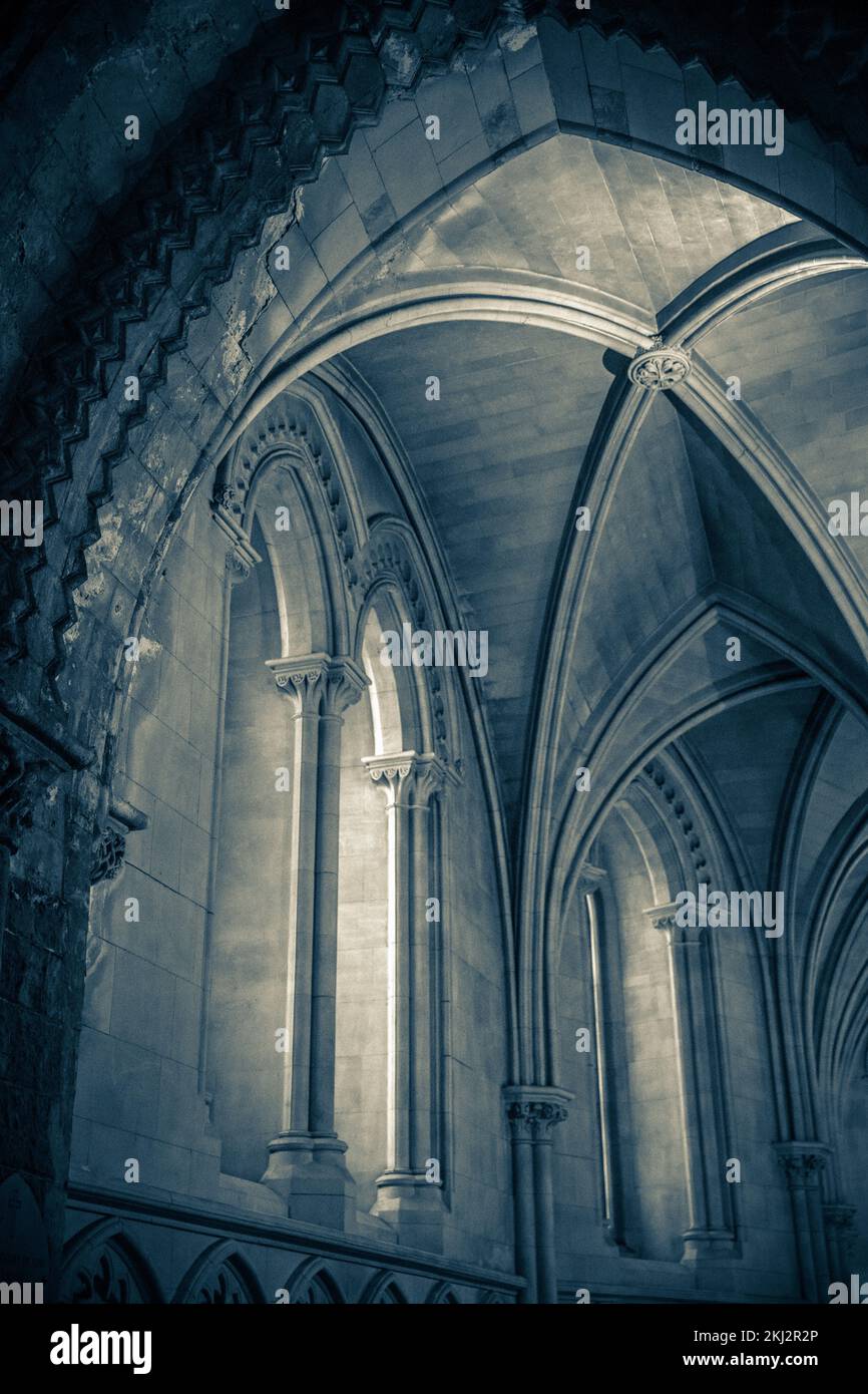 Irlanda, Dublino, Cattedrale di San Patrizio a Dublino, Irlanda, fondata nel 1191, è la Cattedrale Nazionale della Chiesa d'Irlanda. Foto Stock