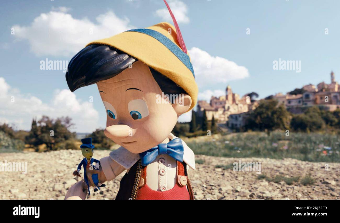 Pinocchio Jiminy Cricket e Pinocchio Foto Stock