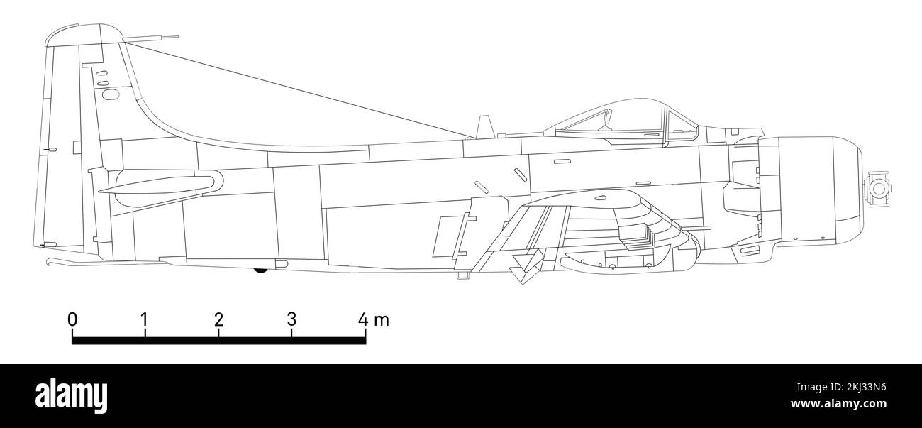 Douglas ad-2 Skyraider Foto Stock