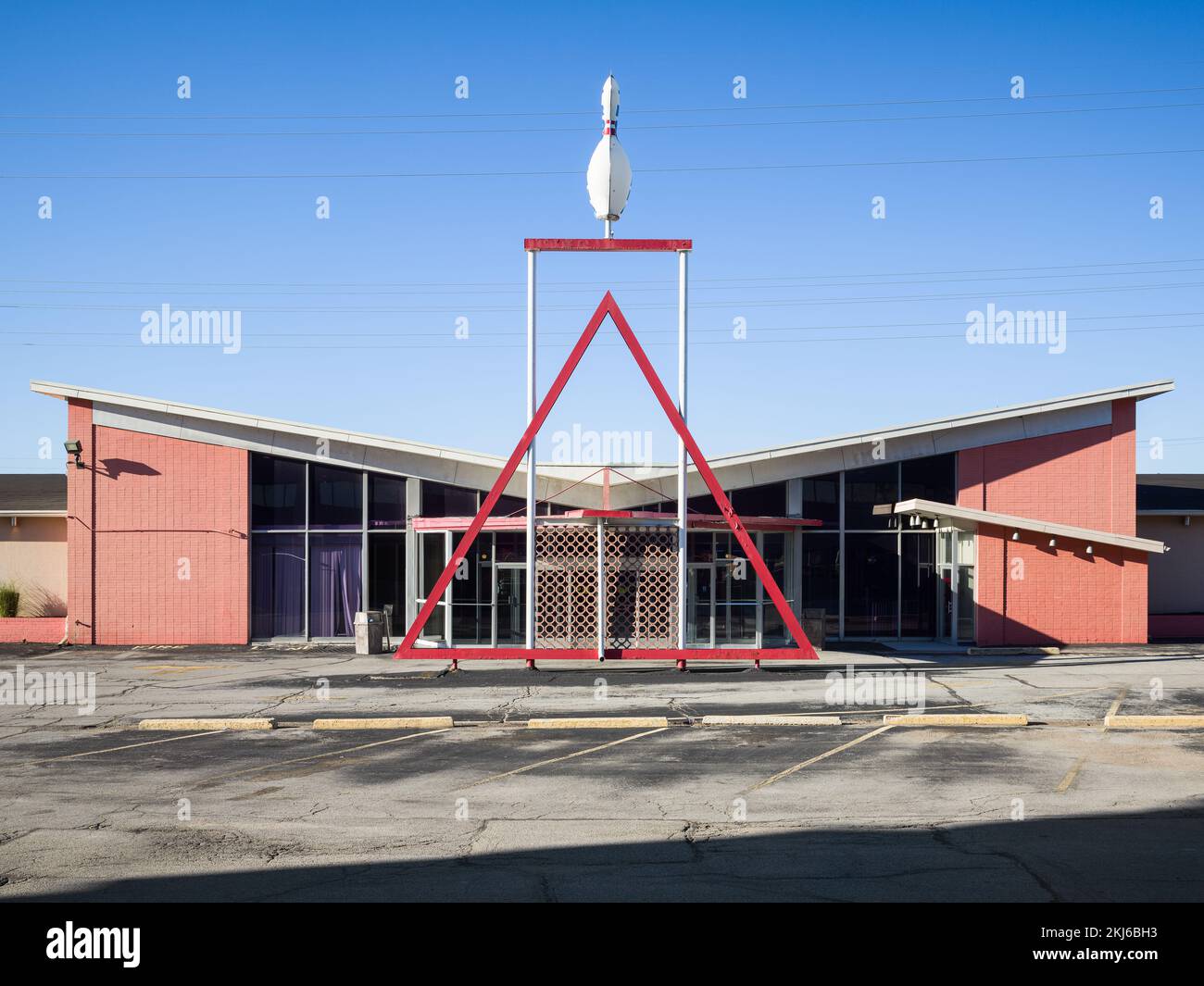 Pista da bowling Tropicana Lanes Foto Stock