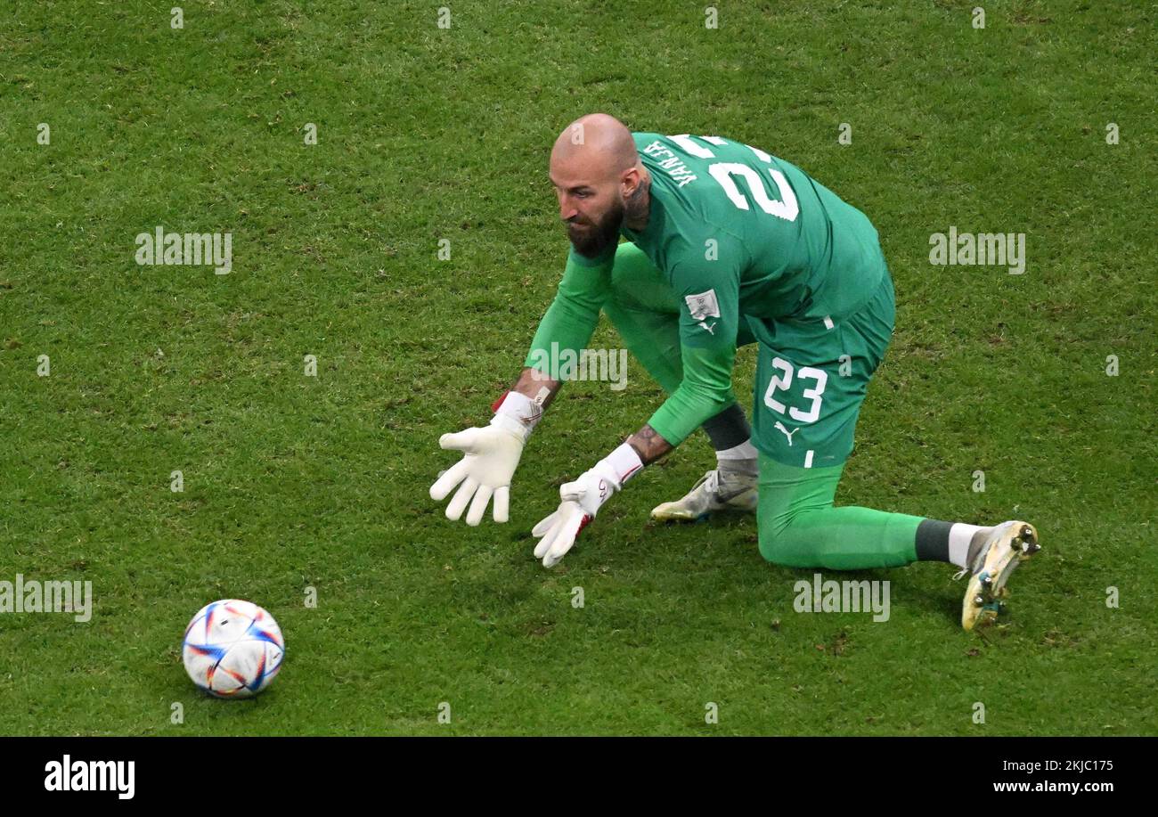 DOHA, Qatar. , . Vanja Milinkovic-Savic portiere 23 di Serbia, Credit: SPP Sport Press Photo. /Alamy Live News Foto Stock