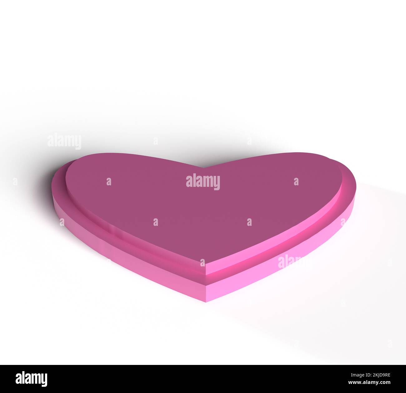 rosa rosso cuore amore sfondo carta parati copia spazio simbolo decorazione felice san valentino 14 quattordici febbraio mese matrimonio impegno romantico podio st Foto Stock