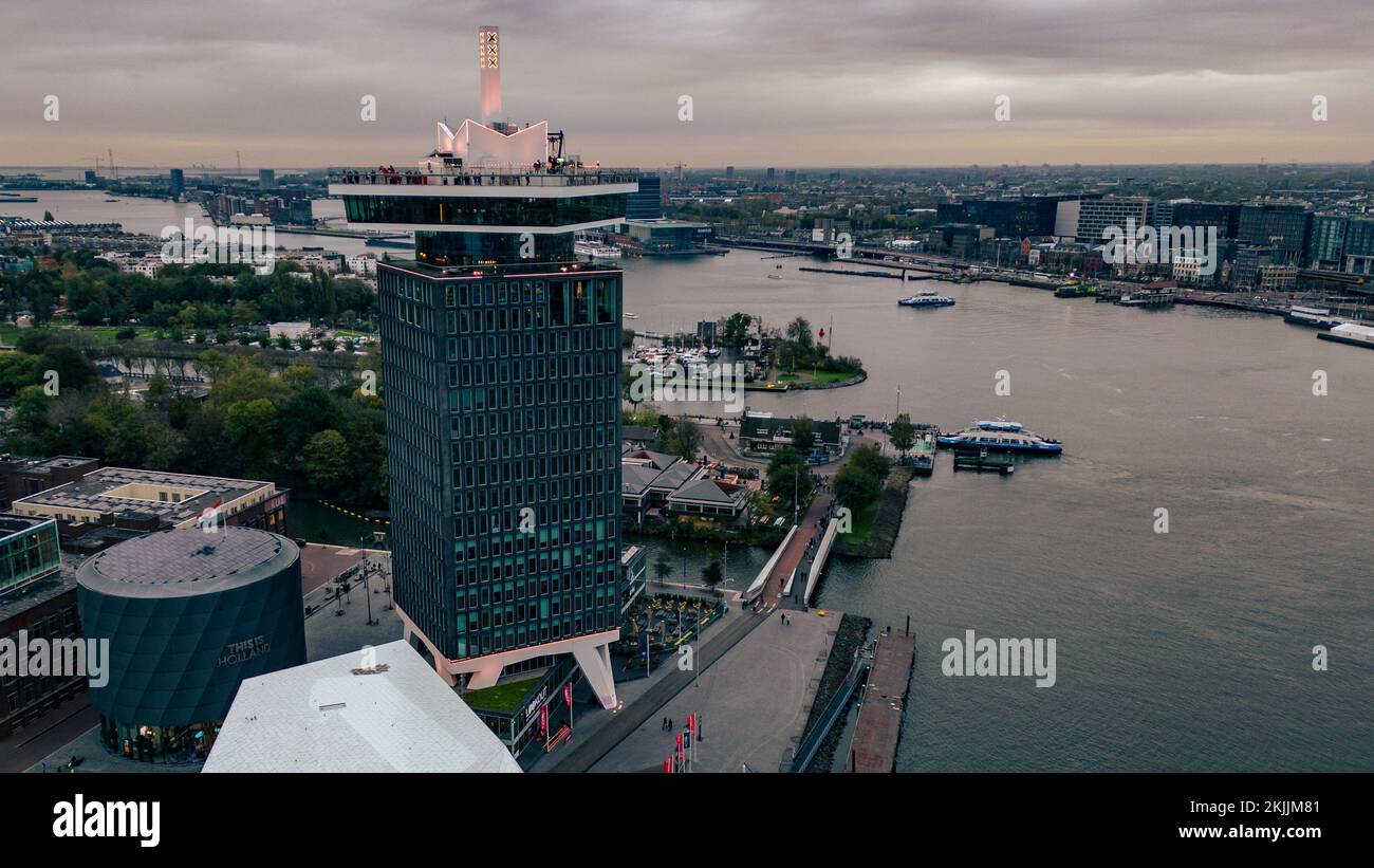 A'DAM torre punto di osservazione ad Amsterdam Foto Stock