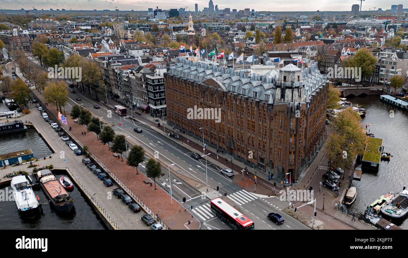 Il Grand Hotel Amrâth di Amsterdam/edificio della casa di spedizione Foto Stock