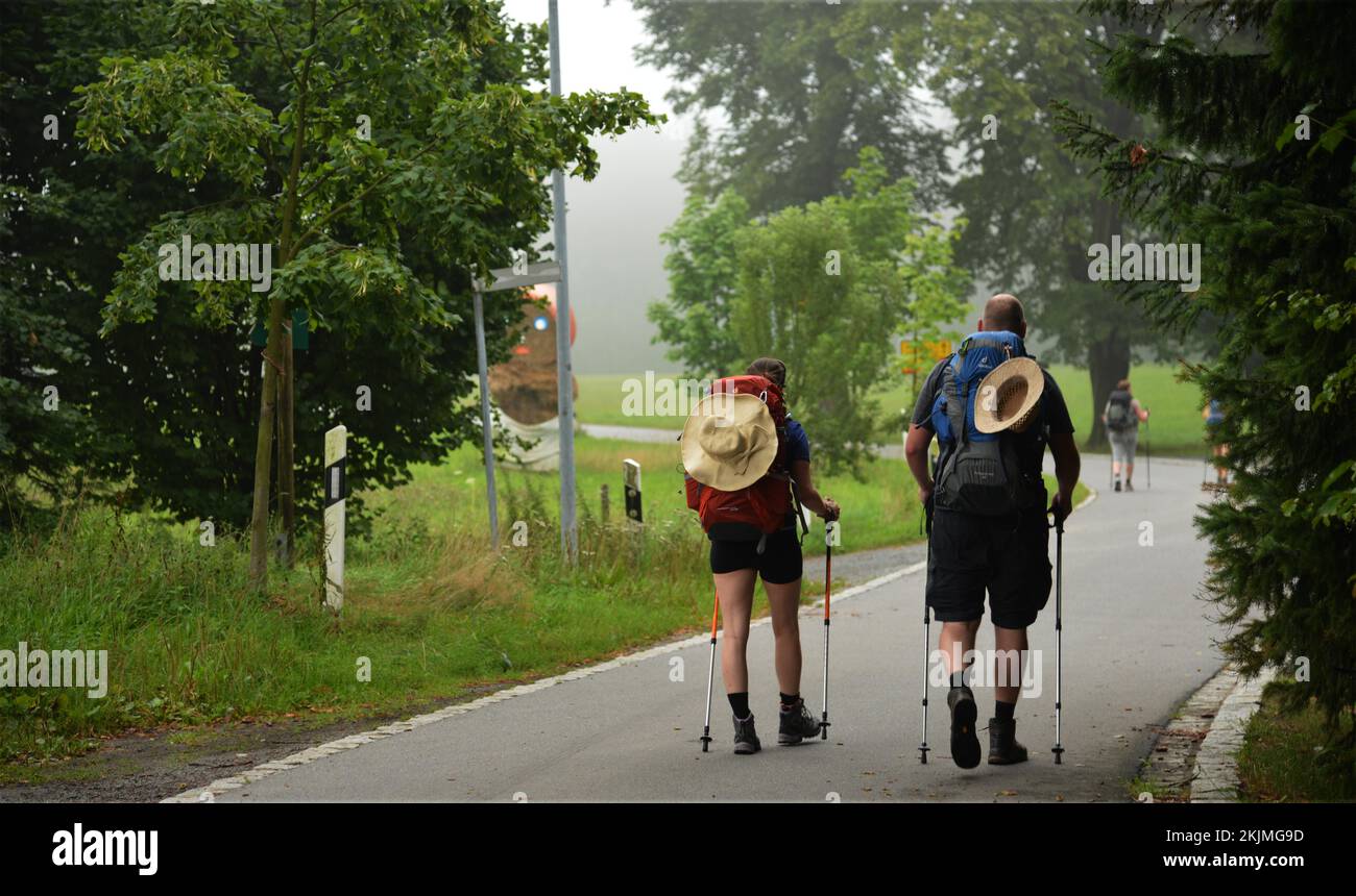 Waitzdorf sulla Malerweg, Germania, Europa Foto Stock