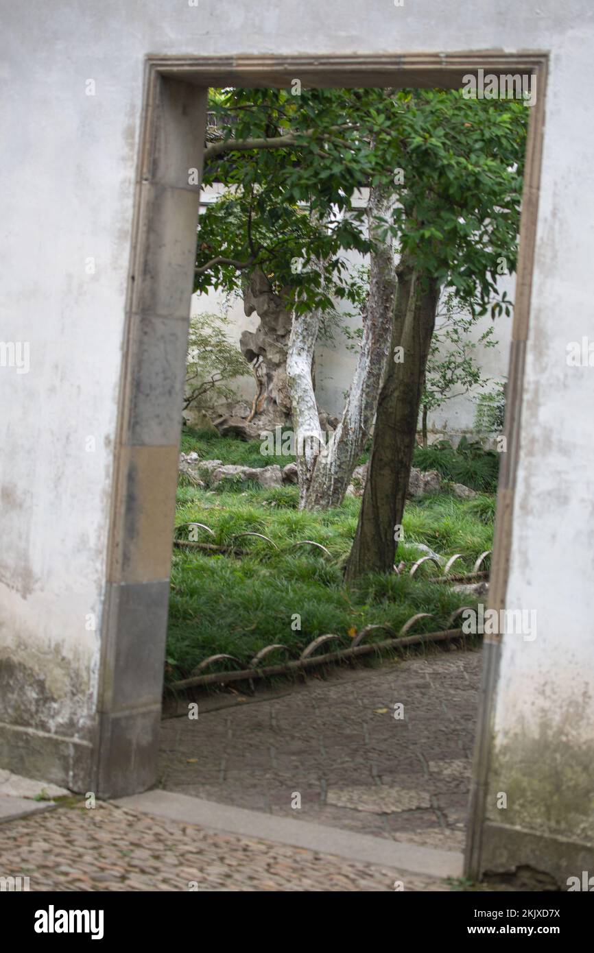 Dettagli del Giardino di umile Amministratore Foto Stock