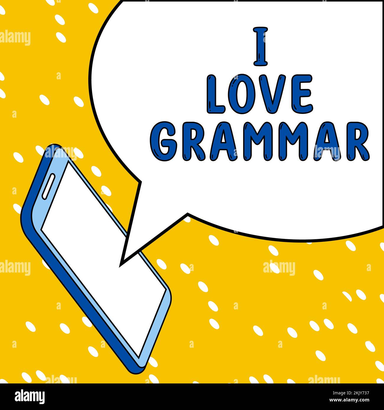 Segno che mostra i Love Grammar. Parola scritta su atto di ammirazione sistema e struttura del linguaggio Foto Stock
