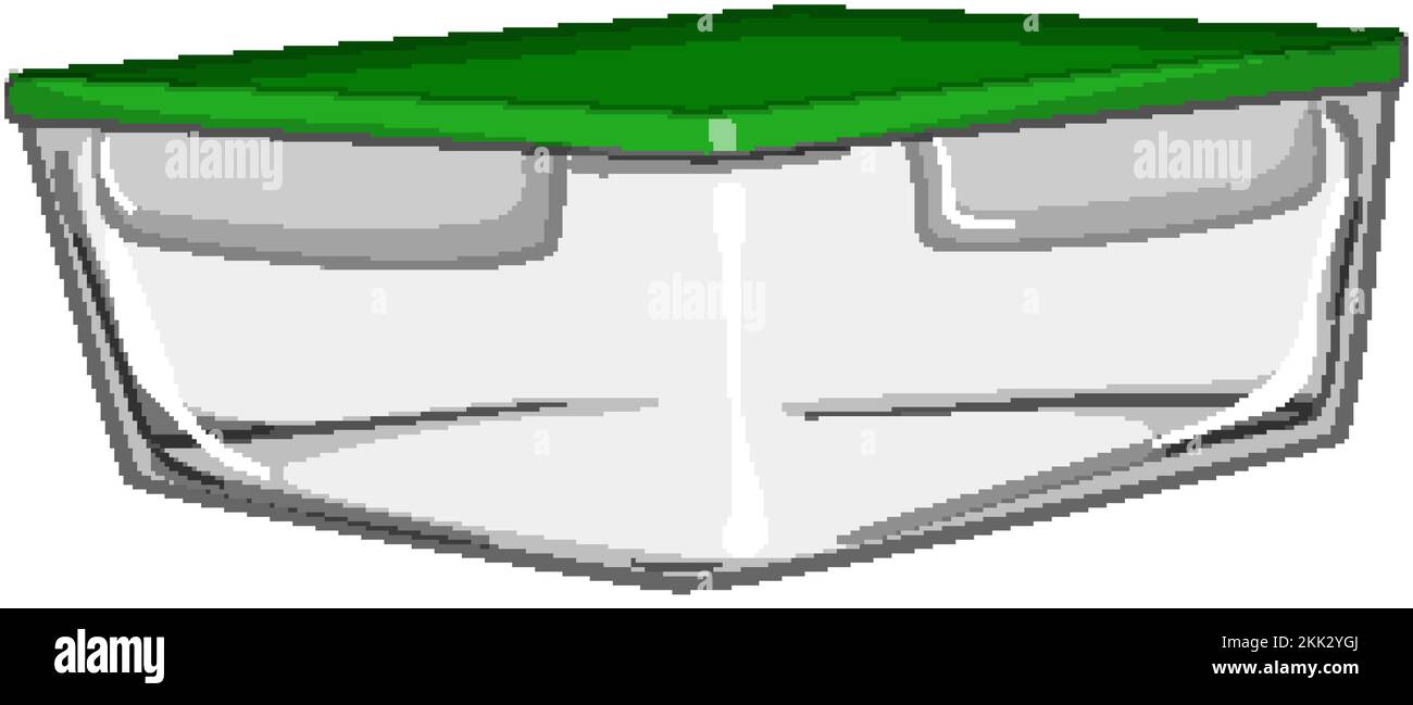 illustrazione vettoriale cartone animato contenitore in vetro per alimenti Illustrazione Vettoriale