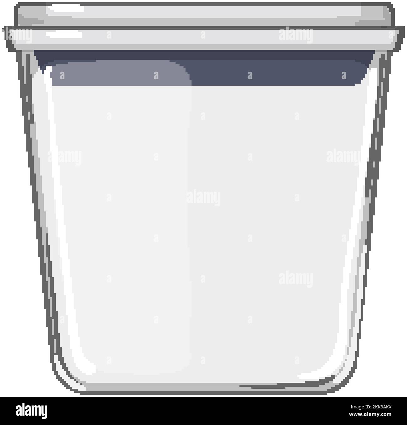 illustrazione del vettore cartone del contenitore di vetro pulito Illustrazione Vettoriale