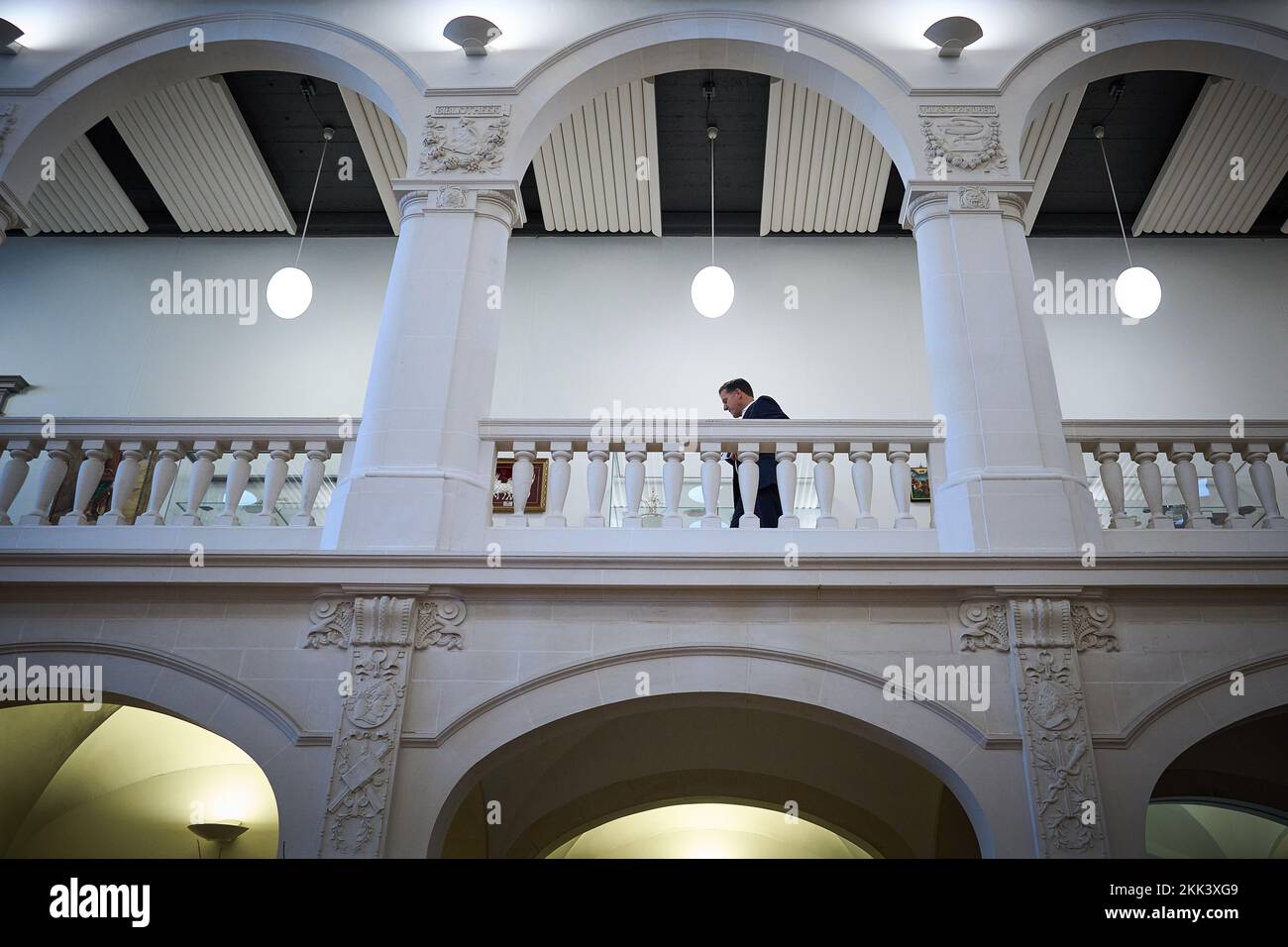 L'Aia, Paesi Bassi. 25th Nov 2022. L'AIA - il primo Ministro Mark Rutte al Binnenhof dopo la riunione settimanale del gabinetto. ANP PHIL NIJHUIS netherlands OUT - belgium OUT Credit: ANP/Alamy Live News Foto Stock