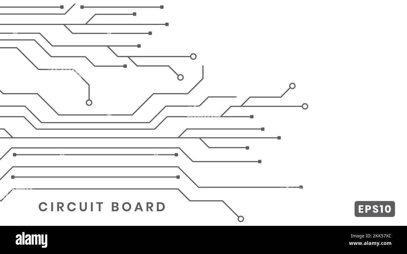 tecnologia di base per schede a circuito stampato. il futuro concetto di tecnologia elettronica. movimento. elemento di illustrazione vettoriale Illustrazione Vettoriale