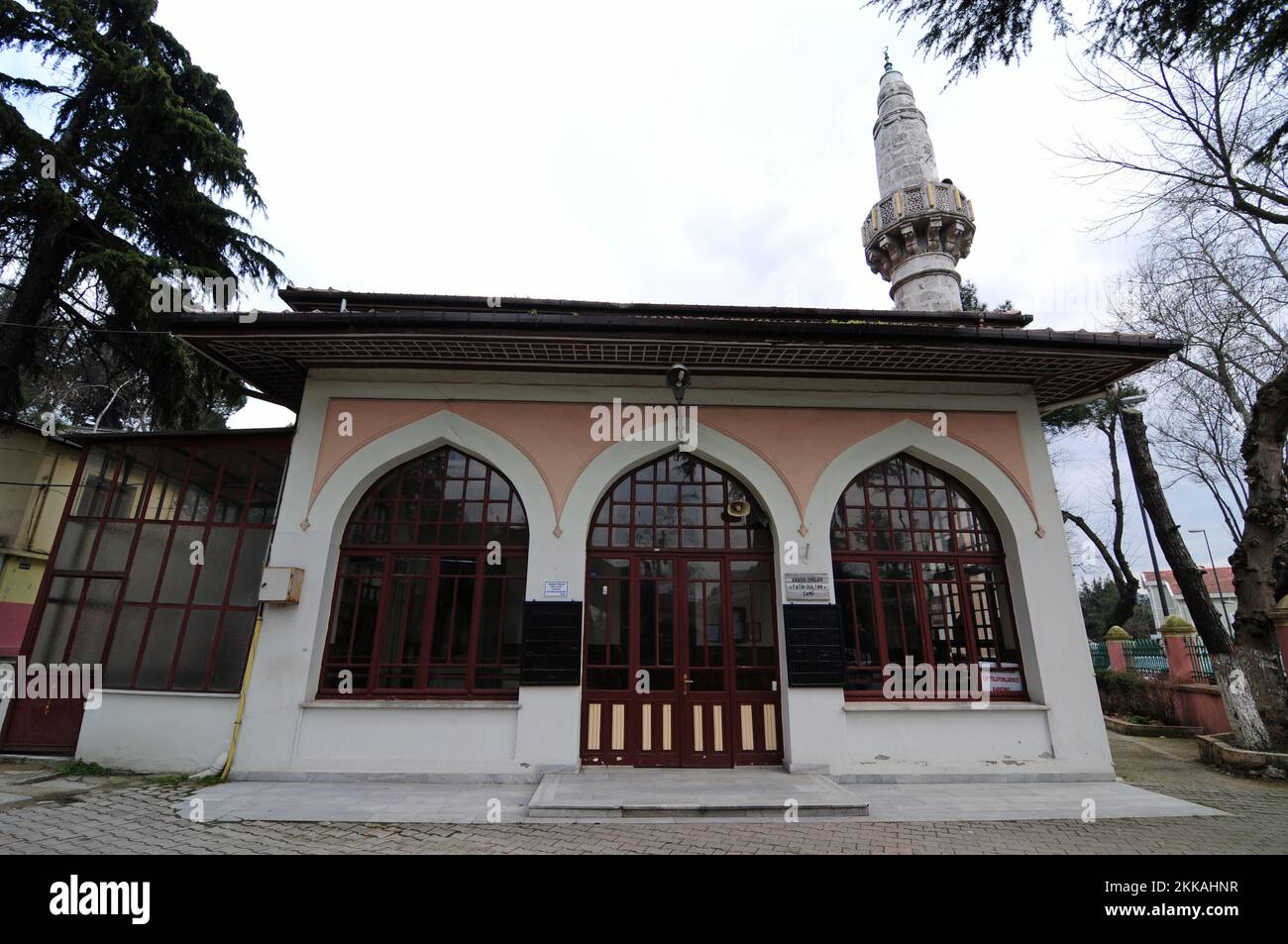 Situato nel Beykoz della Turchia, Fatih Sultan Mehmet Moschea è stato costruito nel 15th ° secolo. La moschea, che è stata distrutta nel tempo, è stato Foto Stock