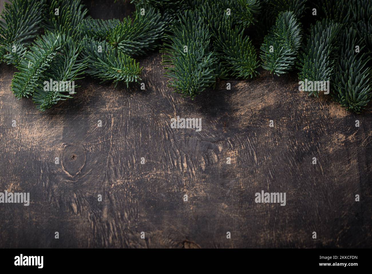 Natale e Capodanno sfondo con abete Foto Stock