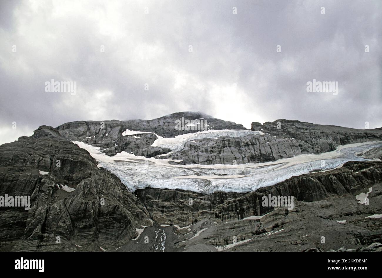 glaciar del monte perdido,parque nacional de ordesa,pirineo,cambio climático,calentamiento global, Foto Stock