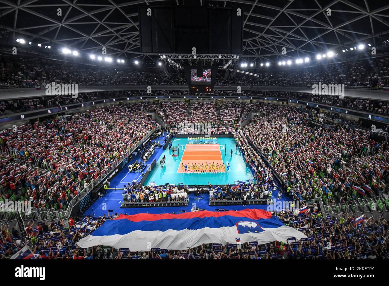 Arena Stozice, sede del Campionato del mondo di pallavolo 2022 a Lubiana, Slovenia Foto Stock