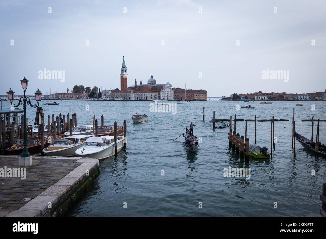 Città di Venezia durante il fine settimana in autunno Foto Stock