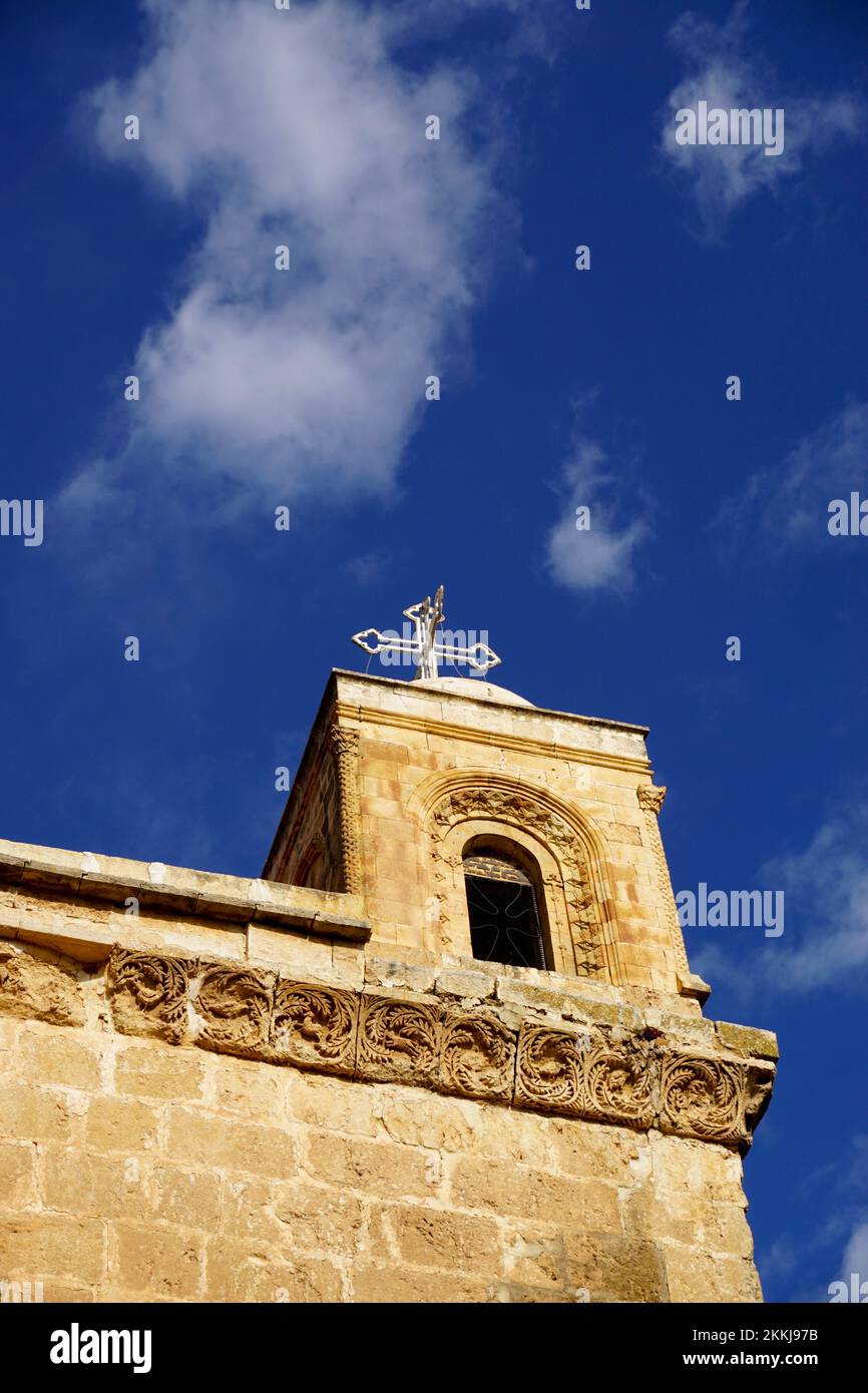 Il monastero siro-ortodosso di Mor Hananyo o Saffron Monastery in Tur Abdin vicino Mardin, Turchia Foto Stock