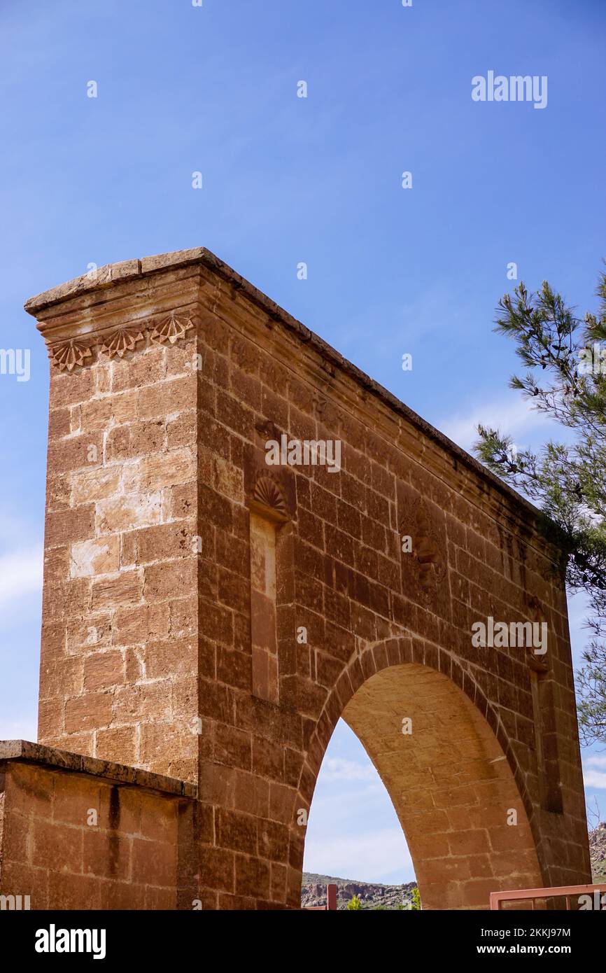 Il monastero siro-ortodosso di Mor Hananyo o Saffron Monastery in Tur Abdin vicino Mardin, Turchia Foto Stock