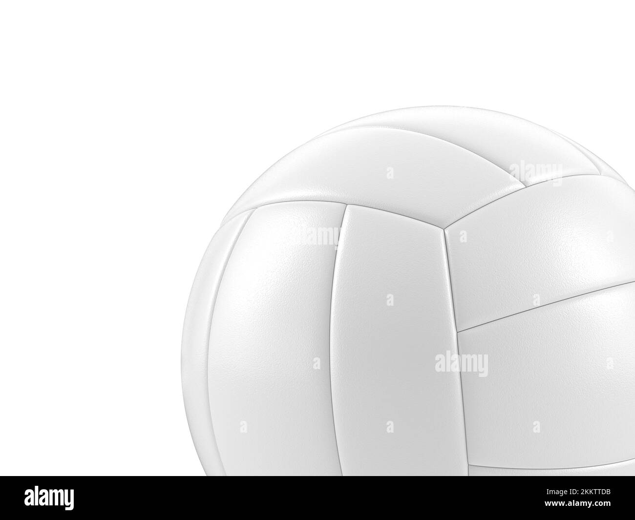 Pallavolo su sfondo bianco. 3d illustrazione. Foto Stock