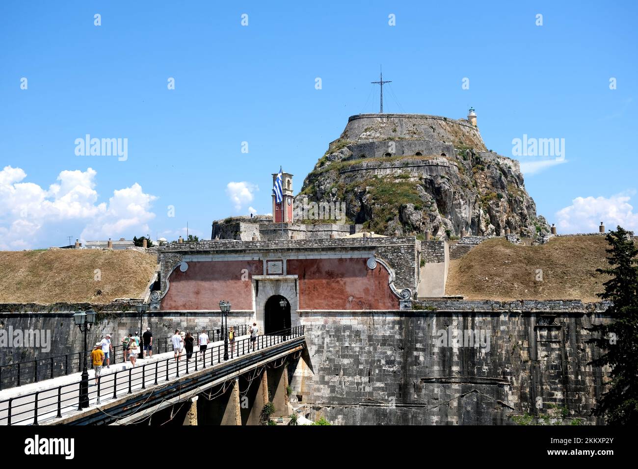 La Fortezza Vecchia in Corfù Grecia Foto Stock