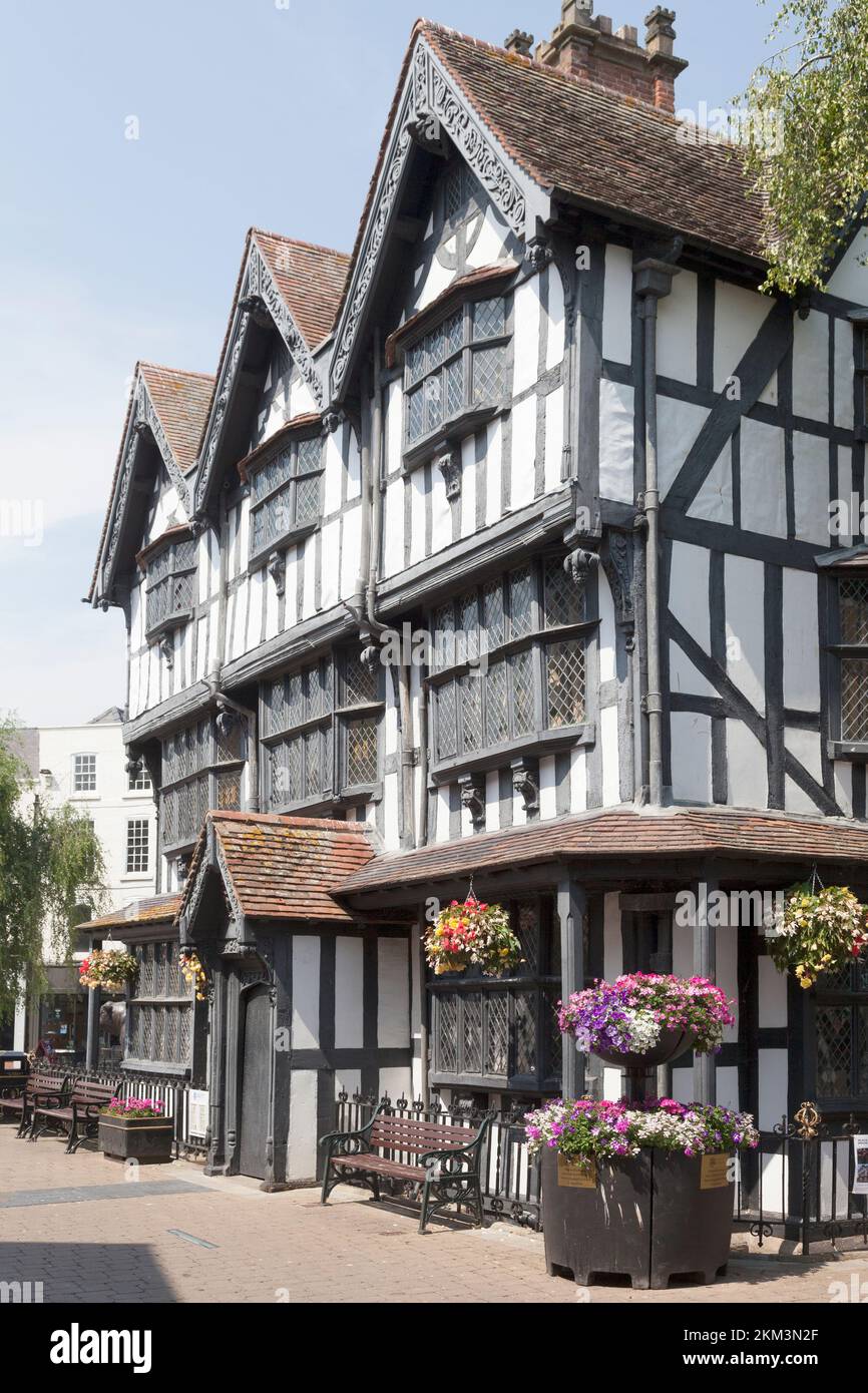 The Black & White House, Hereford, Herefordshire Foto Stock